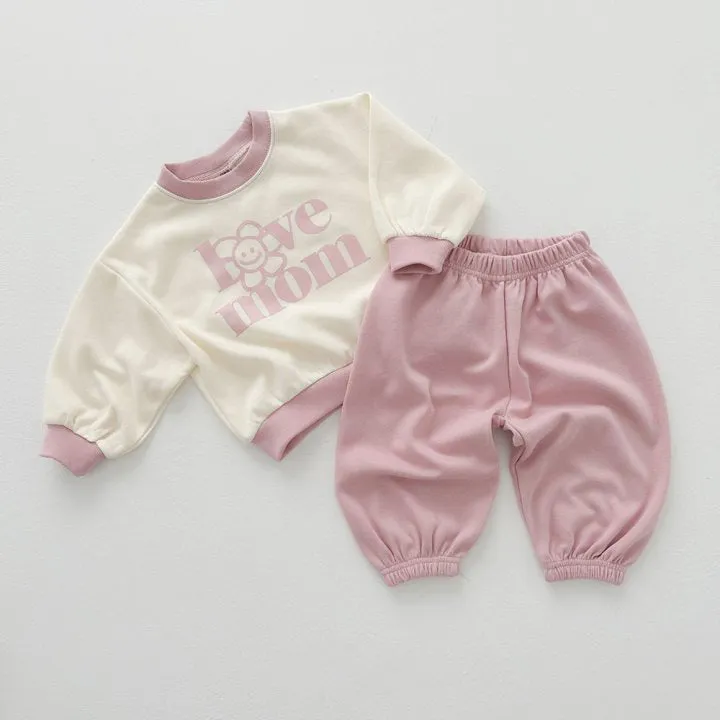 2 Pieces Set Baby Kid Girls Letters Tops And Solid Color Pants Wholesale 23113093