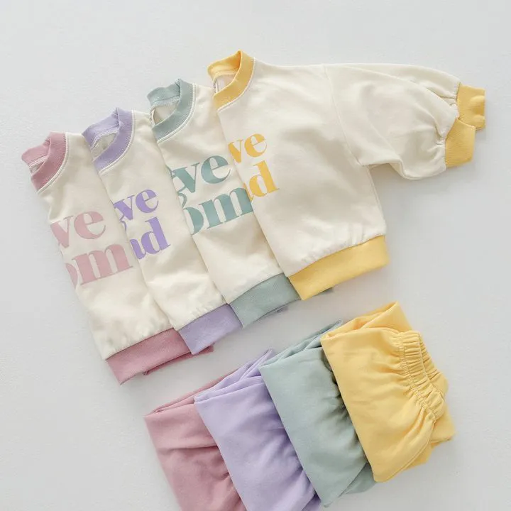 2 Pieces Set Baby Kid Girls Letters Tops And Solid Color Pants Wholesale 23113093