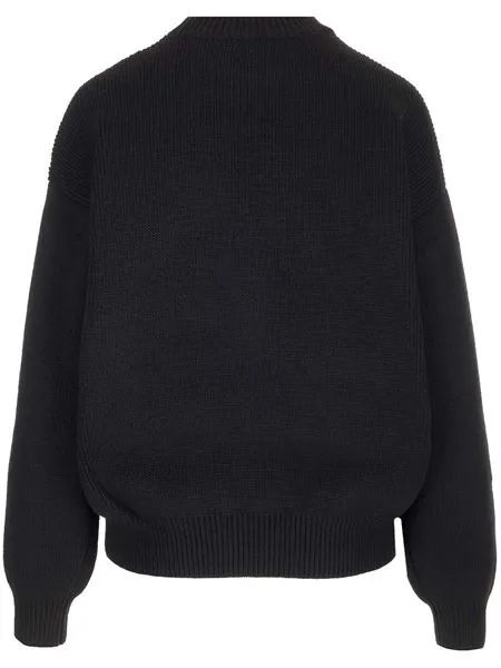 Alexander Wang  |Crew Neck Casual Style Long Sleeves Logo V-neck & Crew neck