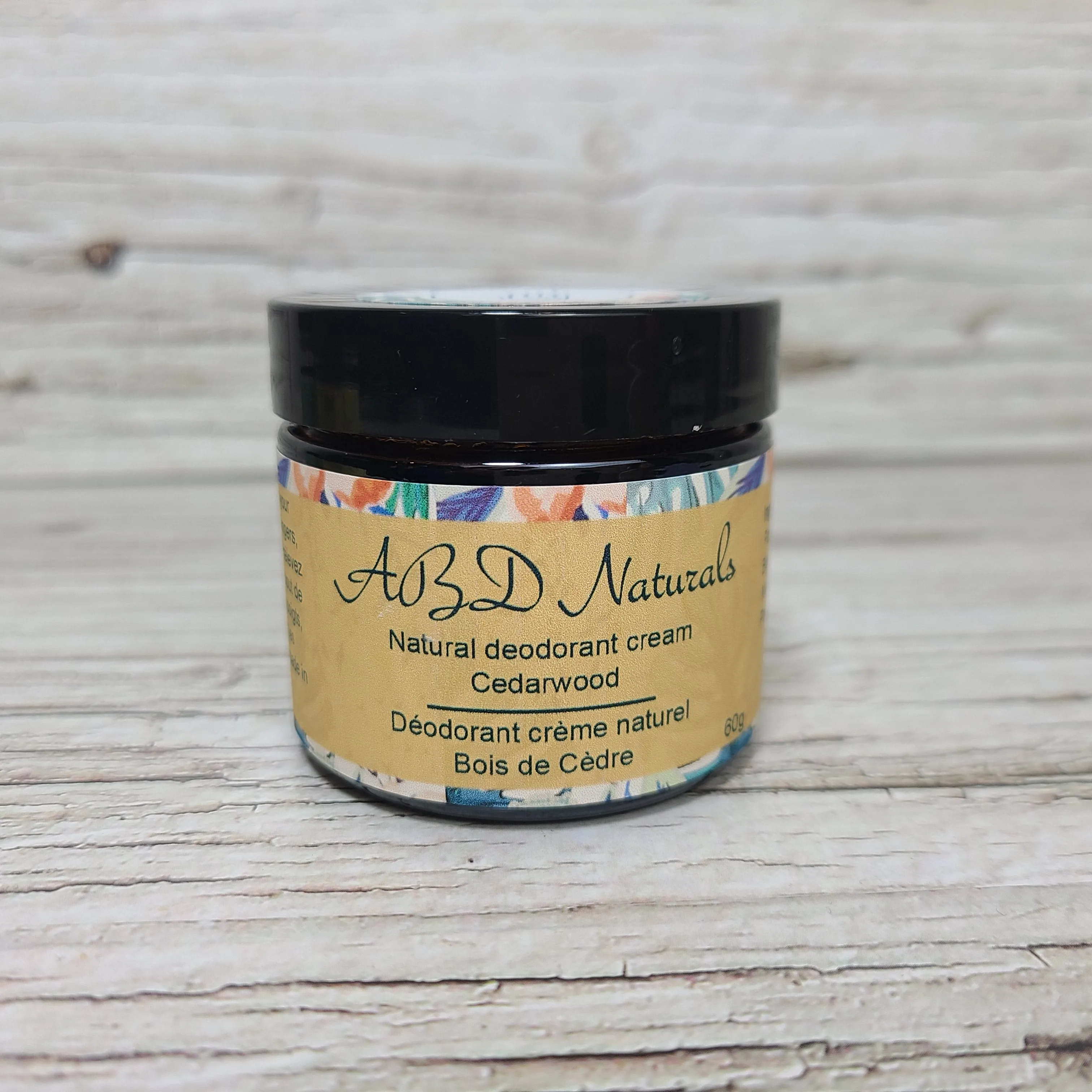 All Natural aluminum free deodorant cream.