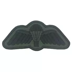 AUSTRALIAN PARACHUTIST CUT OUT BORDER PATCH - OD GREEN WITH BLACK BORDER