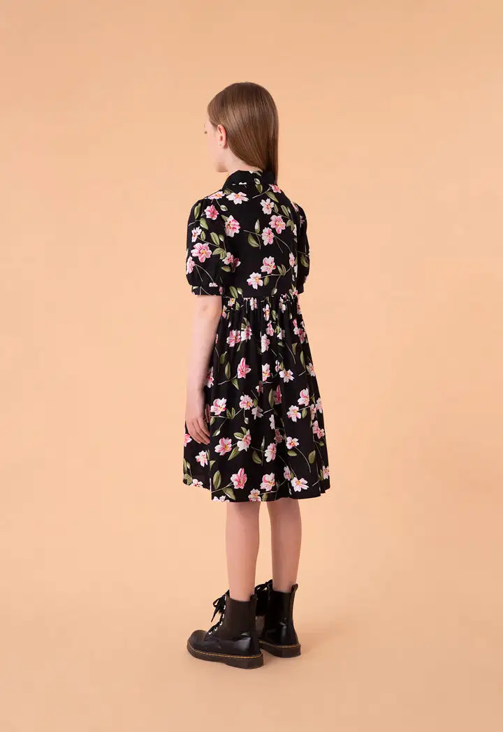 Baby Collar Floral Printed Dress