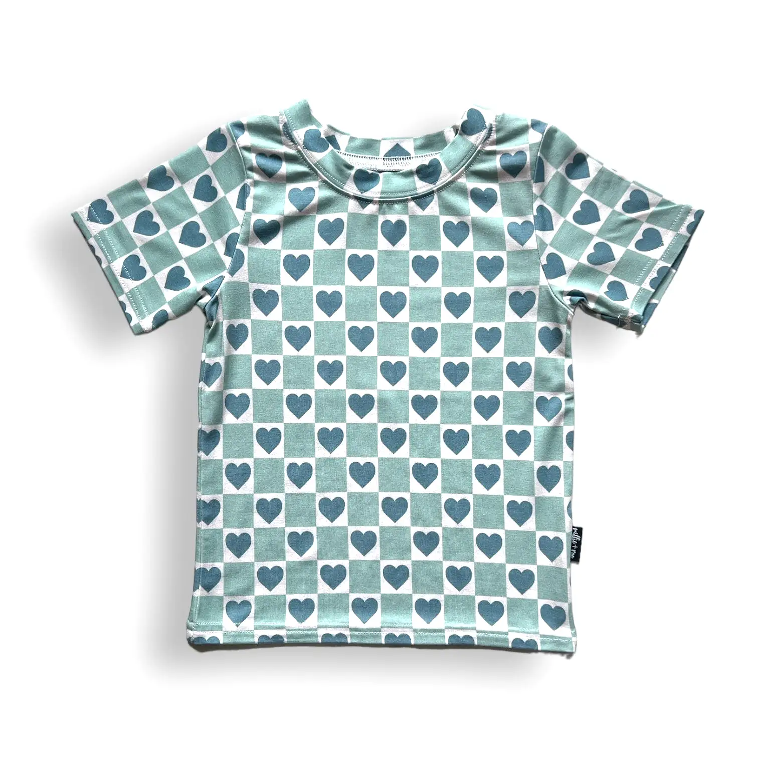 BAMBOO BASIC TEE- Blue Heart