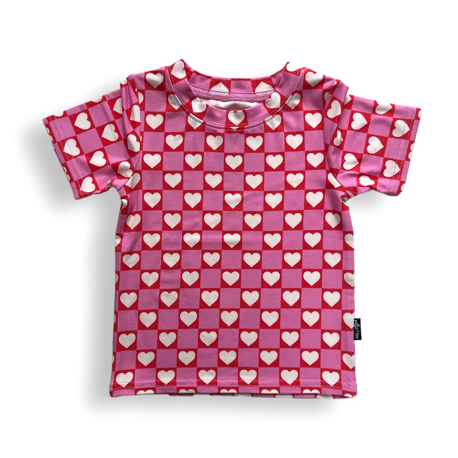 BAMBOO BASIC TEE- Red Heart