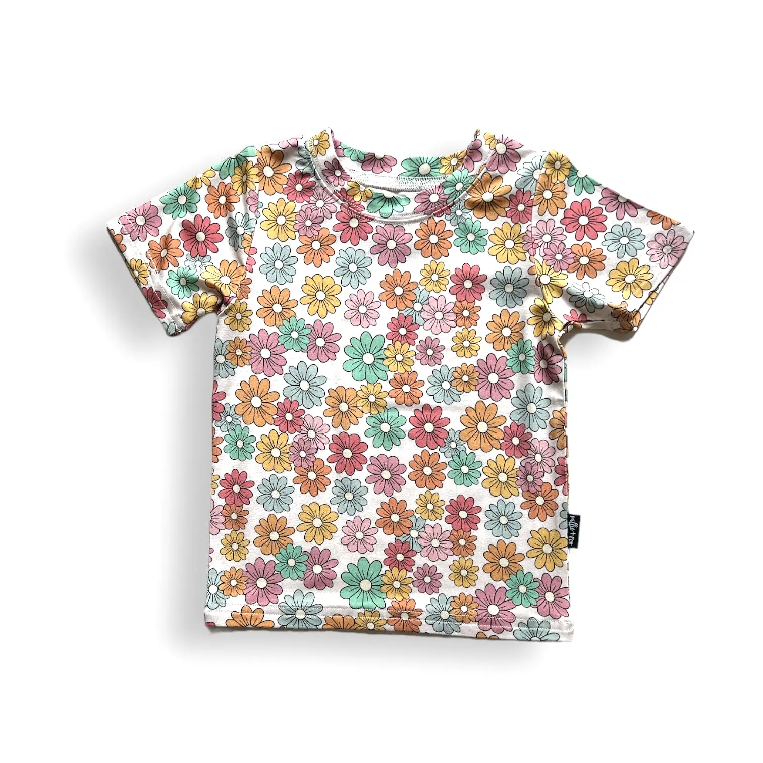 BAMBOO BASIC TEE- Spring Daisy