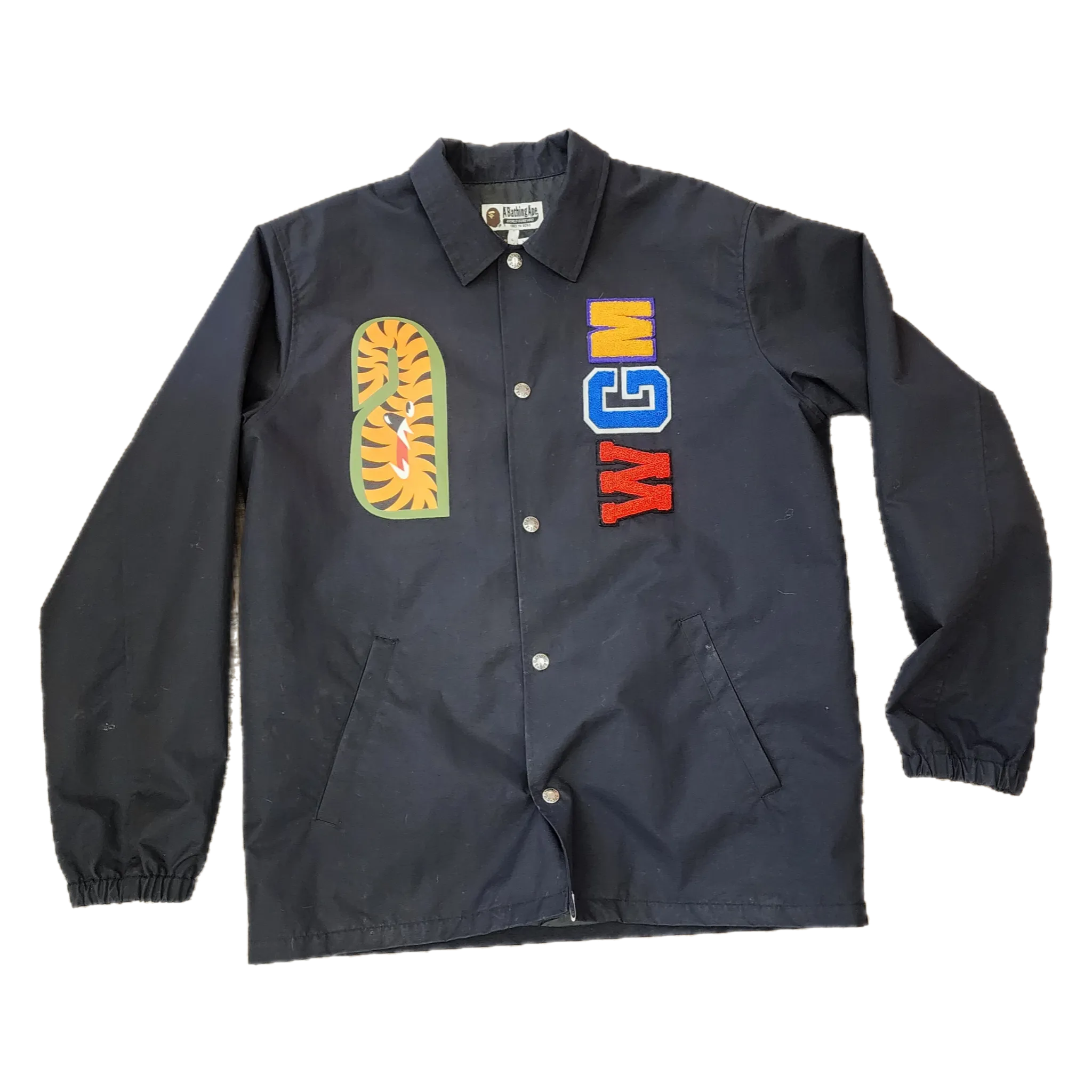 Bape - Black Coaches Jacket- Size Large