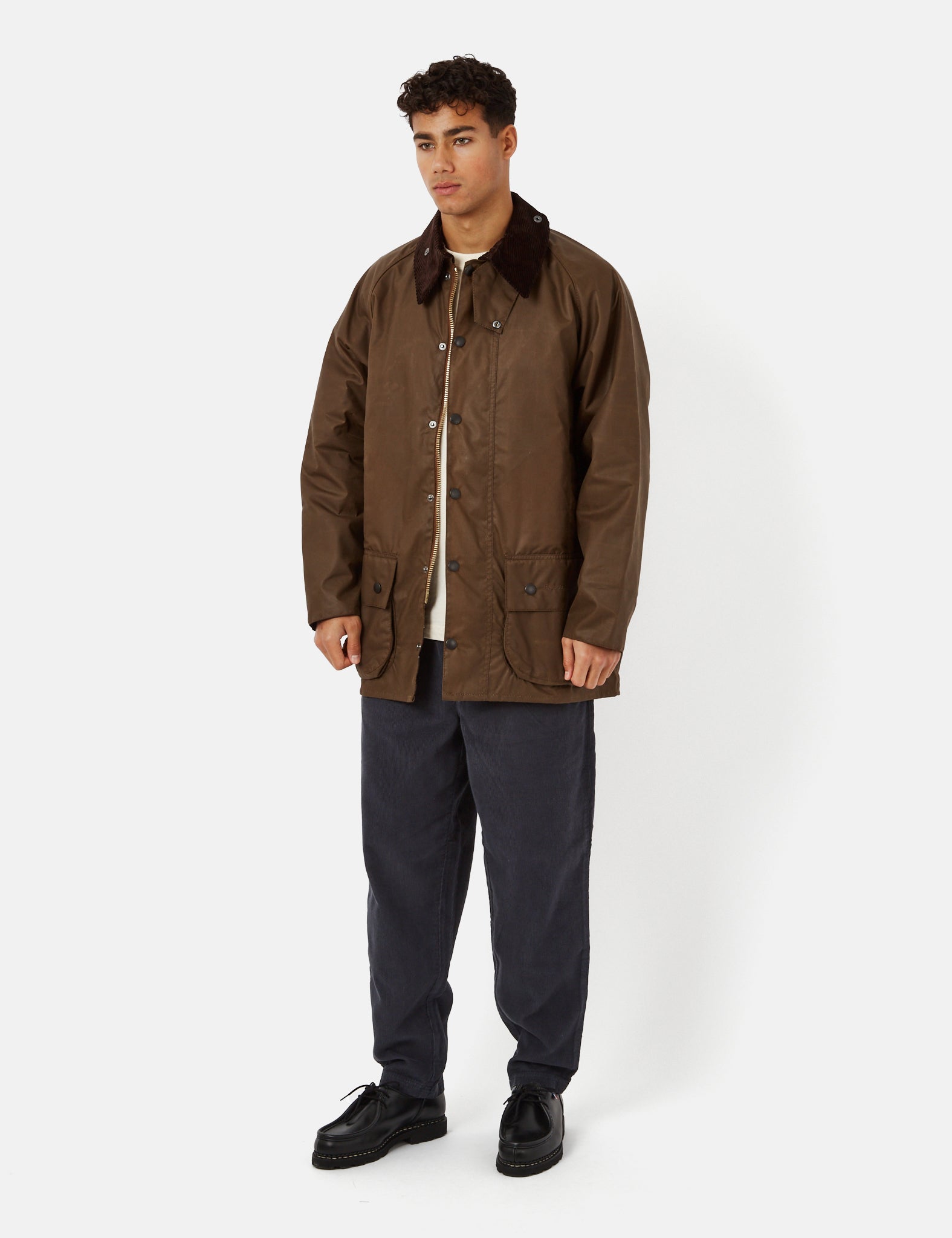 Barbour Beaufort Wax Jacket - Bark Brown