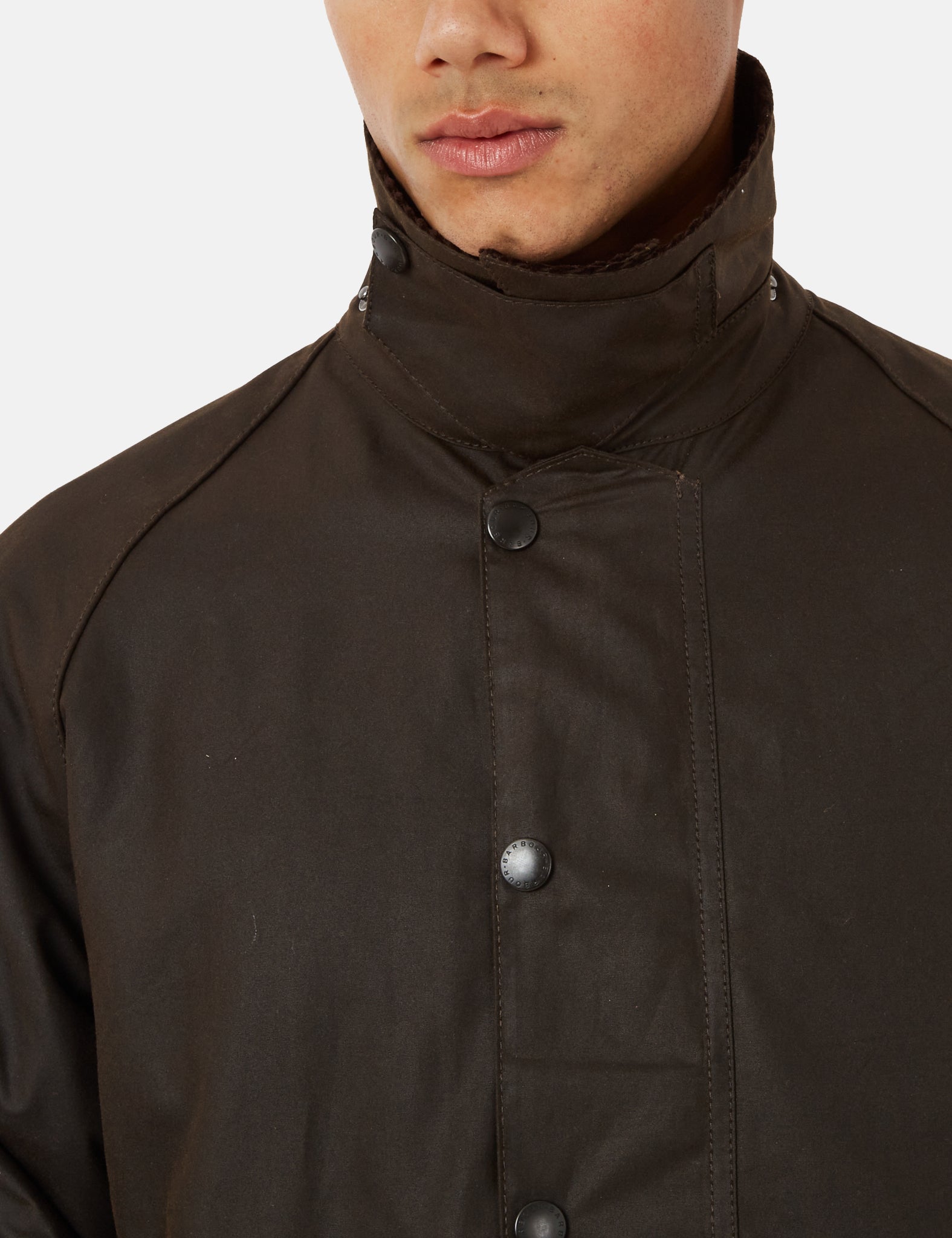 Barbour Beaufort Wax Jacket - Olive Green