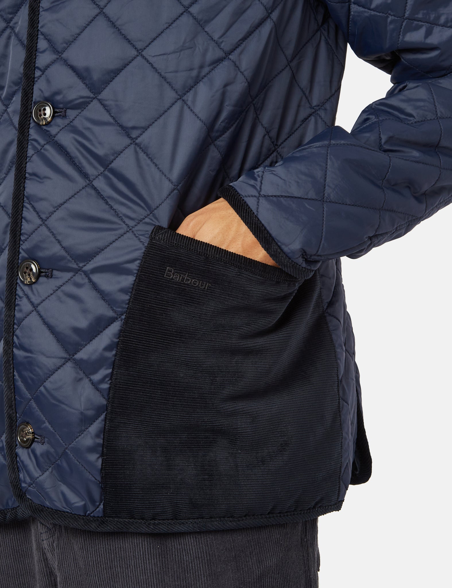 Barbour Hoxton Liddesdale Quilt Jacket - Navy Blue