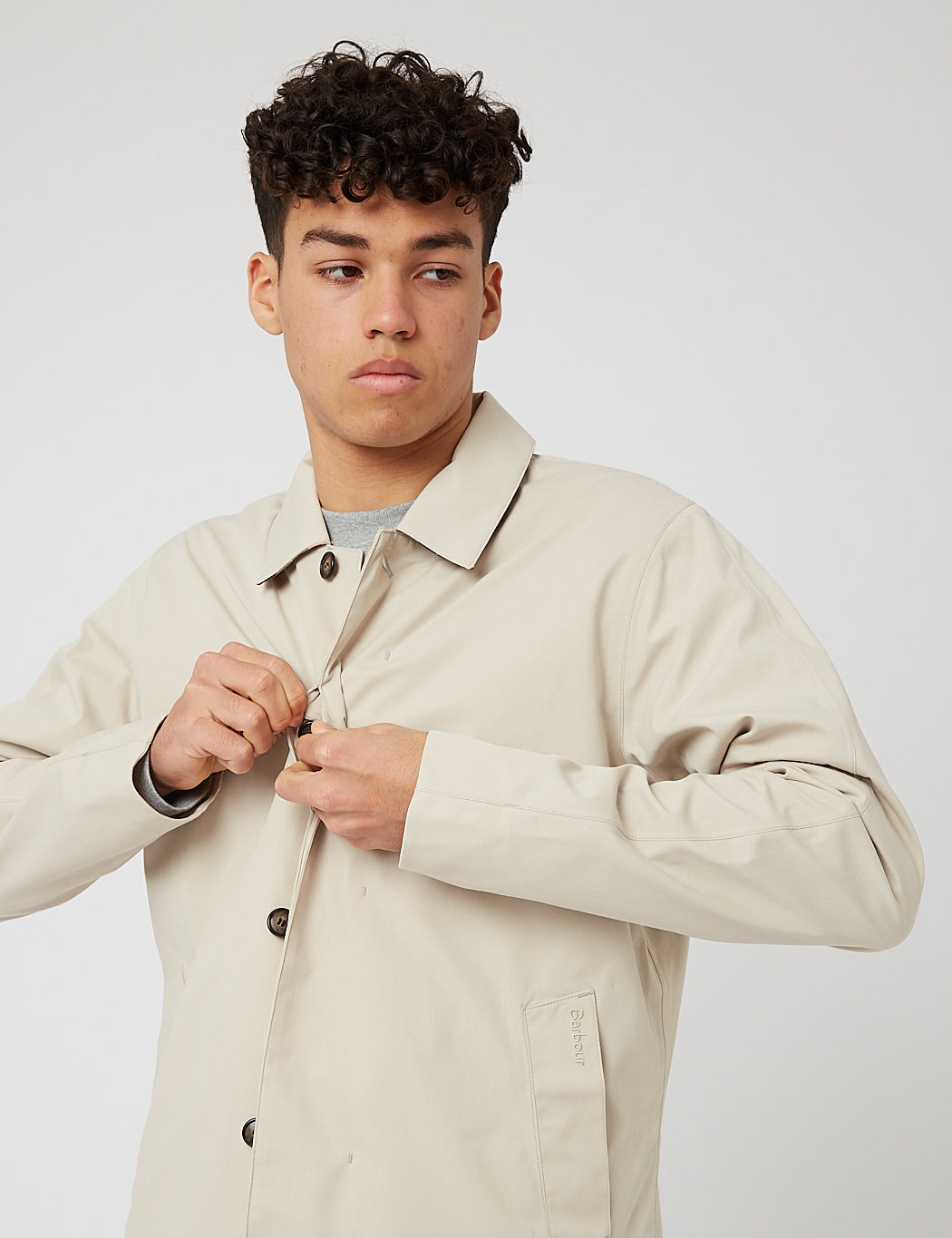 Barbour Rokig Mac Jacket - Mist