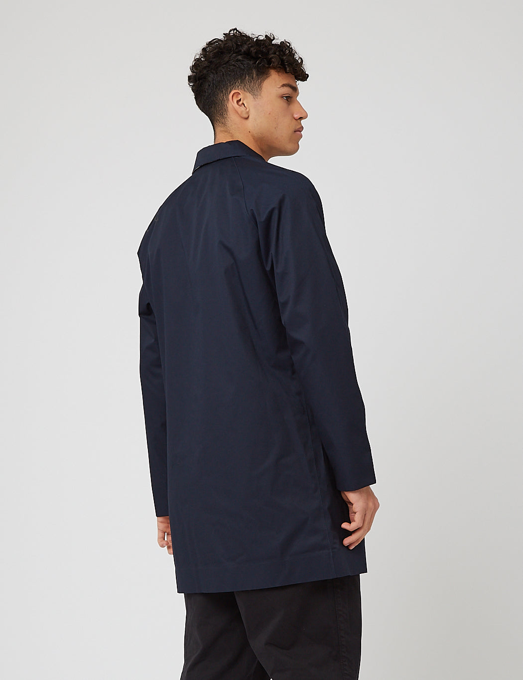 Barbour Rokig Mac Jacket - Navy Blue