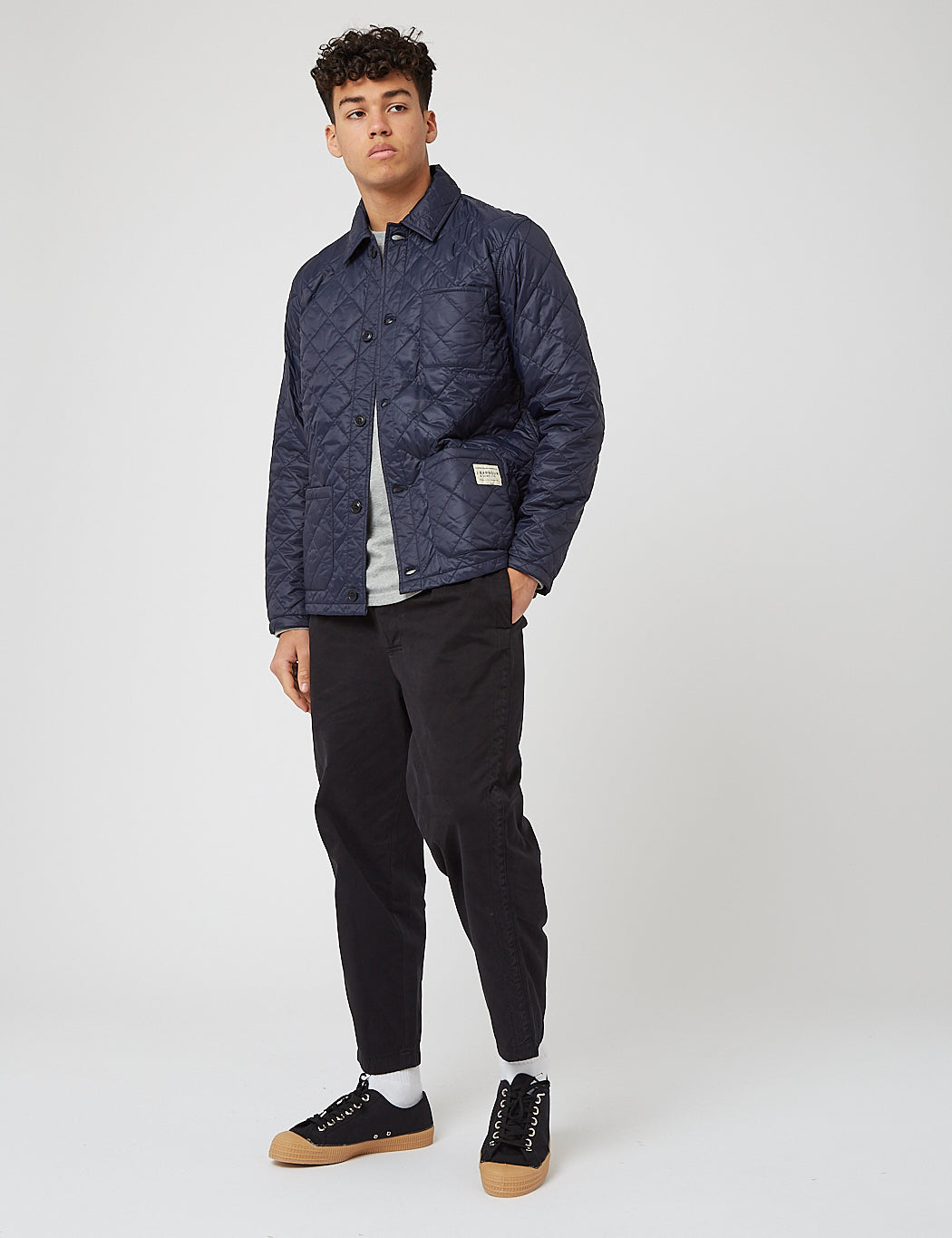 Barbour Soval Quilt Jacket - Navy Blue