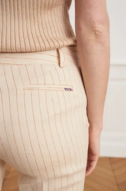 Beige borsalino stripe Phedre pant