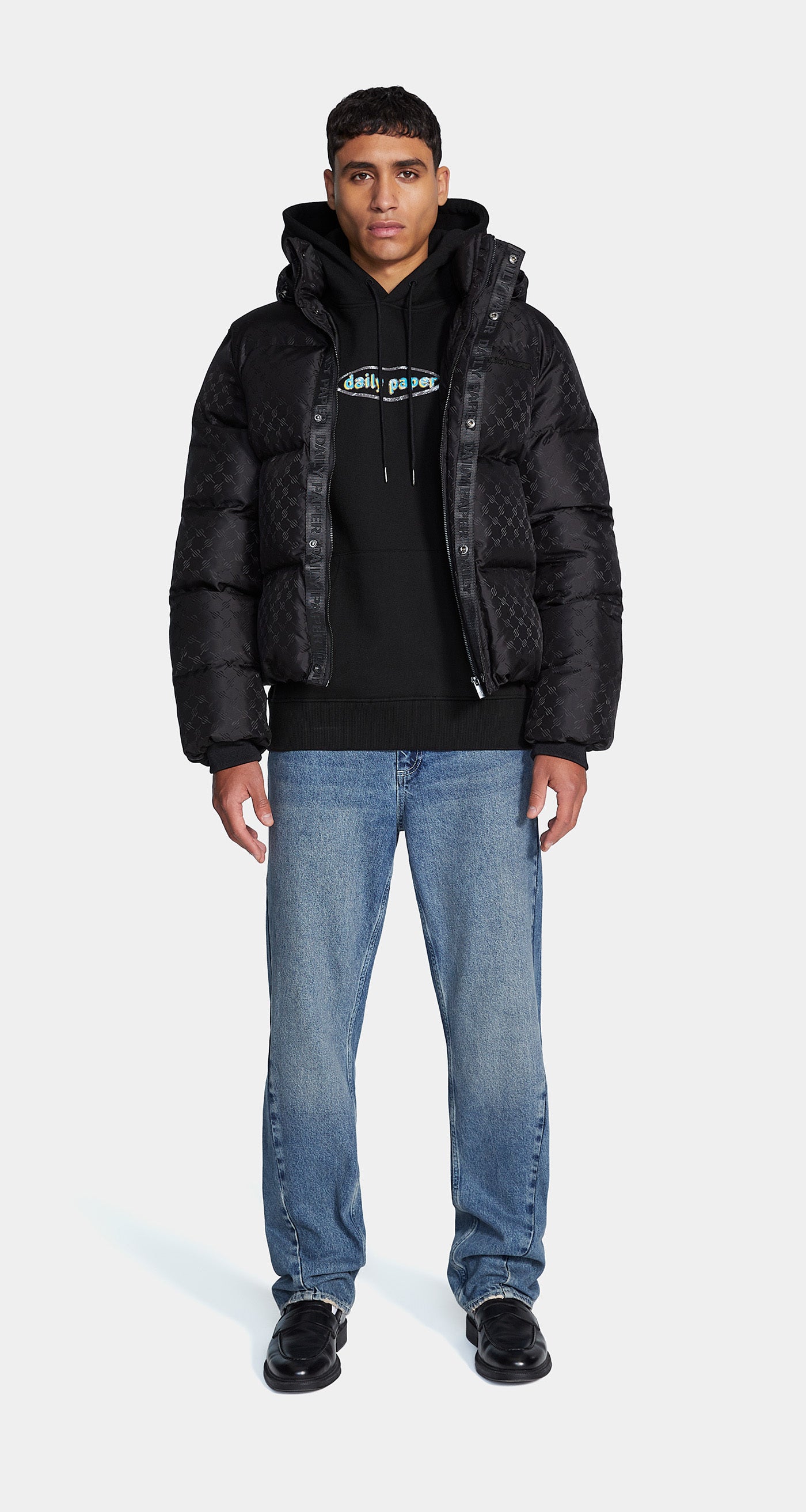 Black Monogram Puffer Jacket