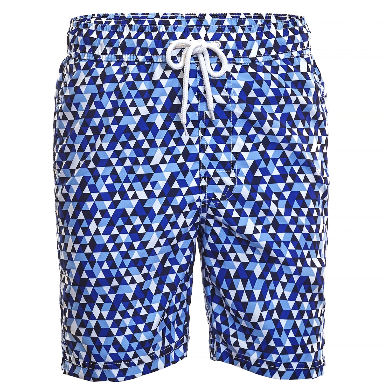 Blue Geo Print Board Short