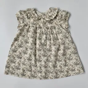 Bonpoint Frond Print Dress With Frill Collar: 6 Months (Brand New)