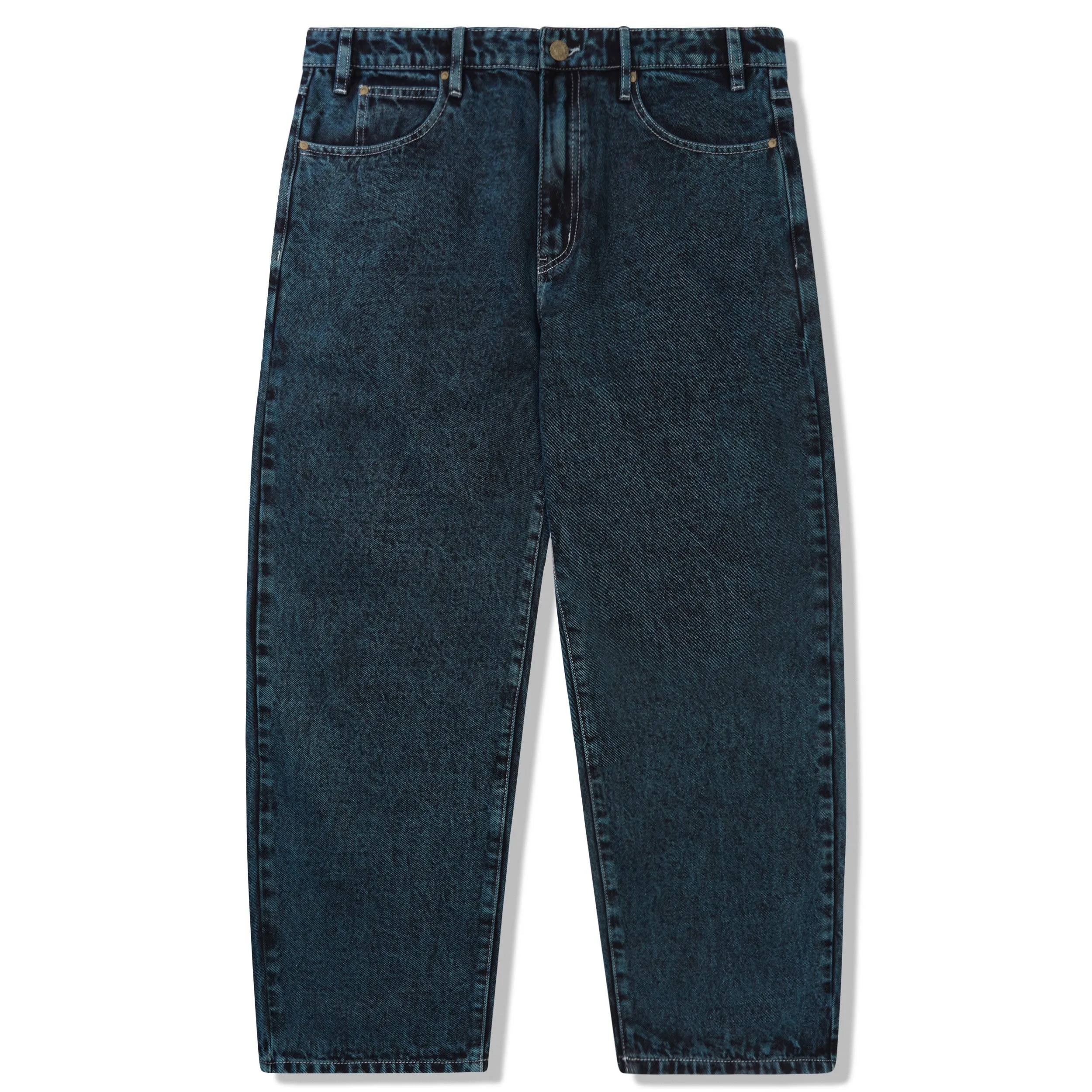 Butter Goods Applique Denim Jeans Acid Indigo