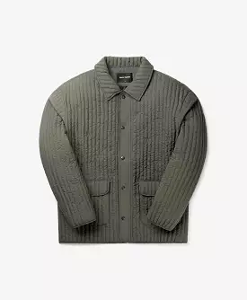 Chimera Grey Zyer Quilted Relaxed Jacket