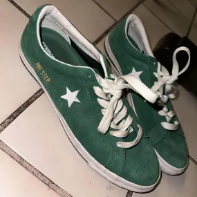 Converse Men's Green and White Trainers