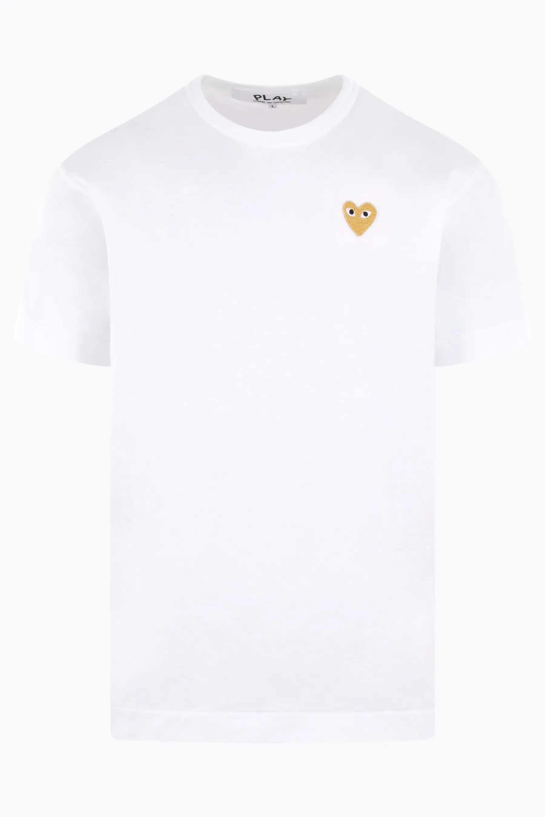 cotton t-shirt with lamé Heart logo patch