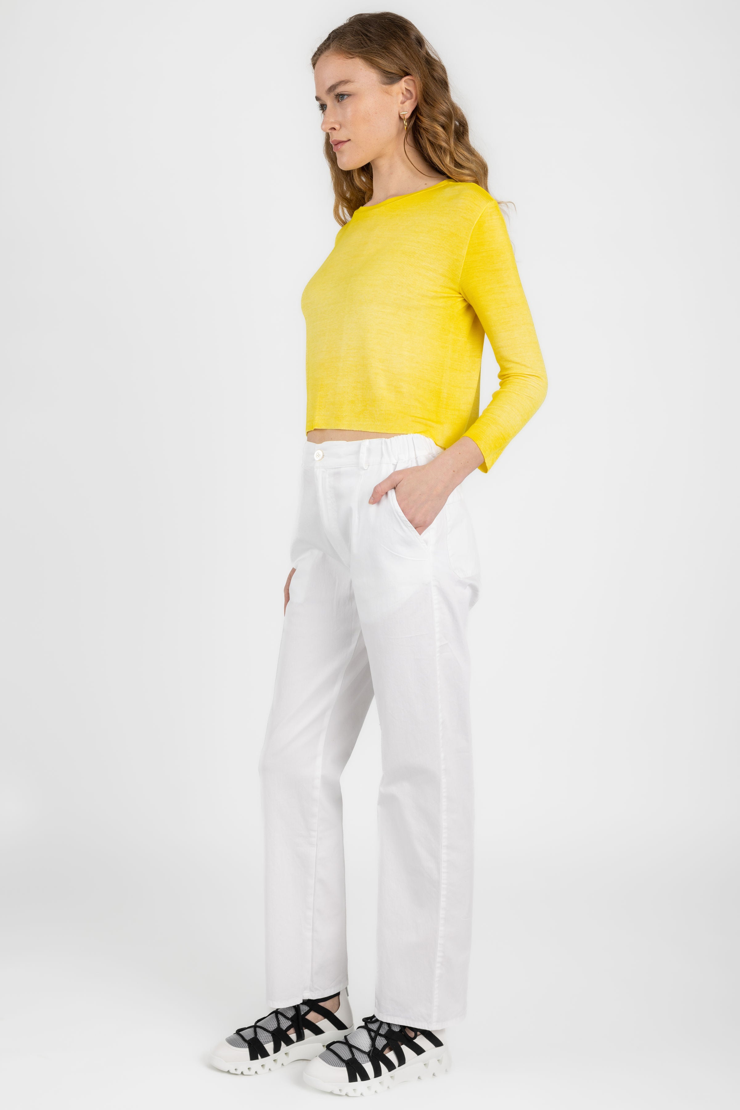 Cotton Trouser Pant in White