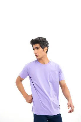 CREW NECK T-SHIRT WITH PATCH POCKET