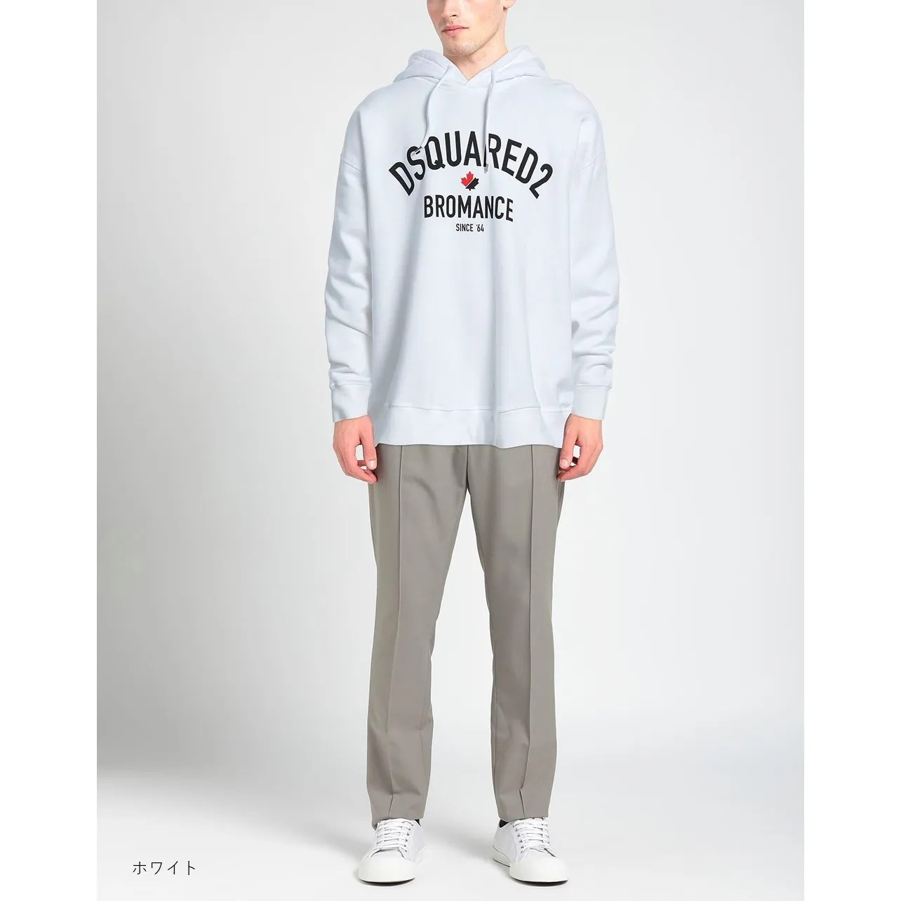 D SQUARED2  |Crew Neck Long Sleeves Plain Cotton Logo Luxury Sweatshirts