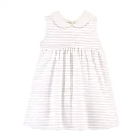 Dress - Pink Stripes w/ Collar