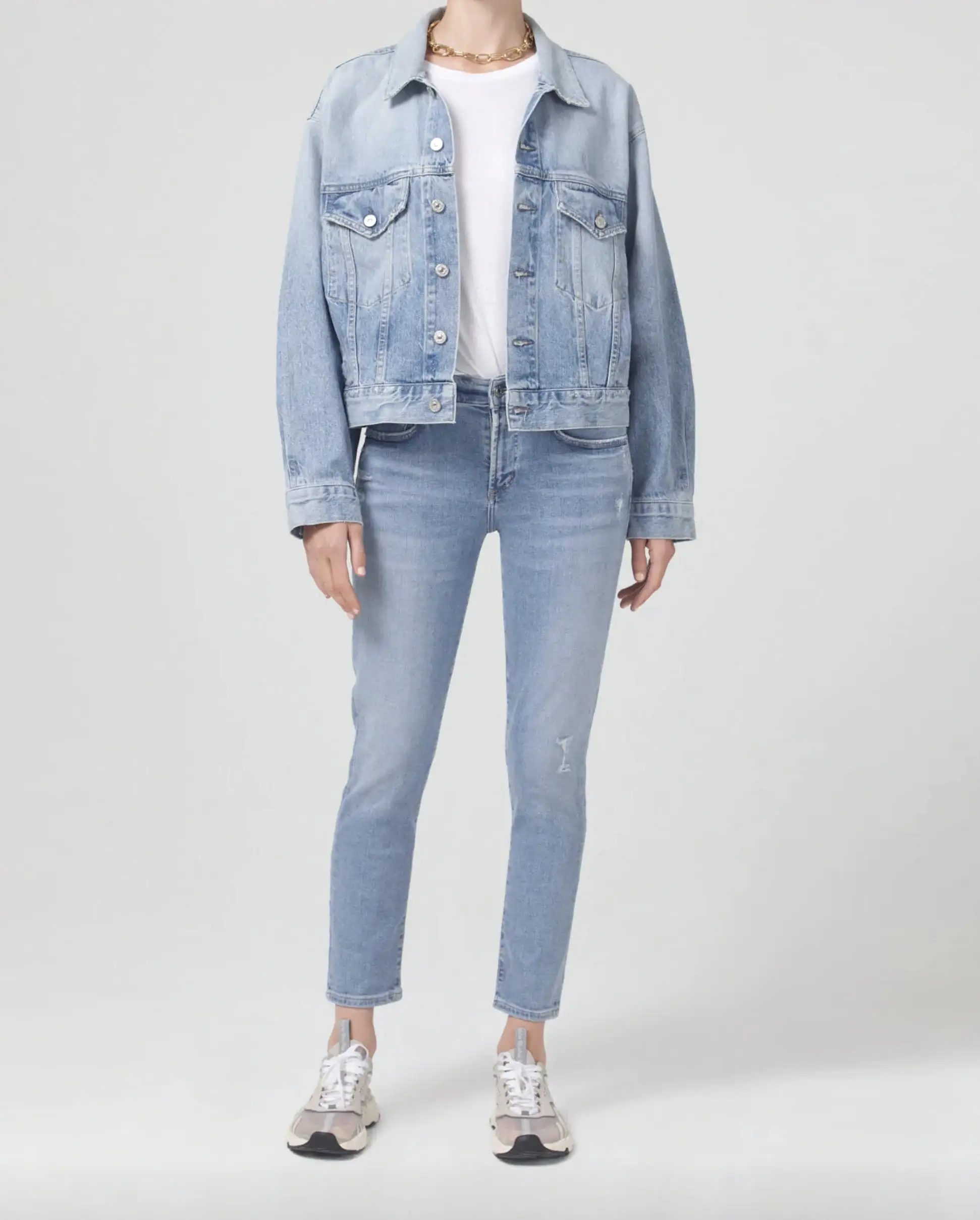 ELLA MID RISE SLIM CROP / CARMAINE