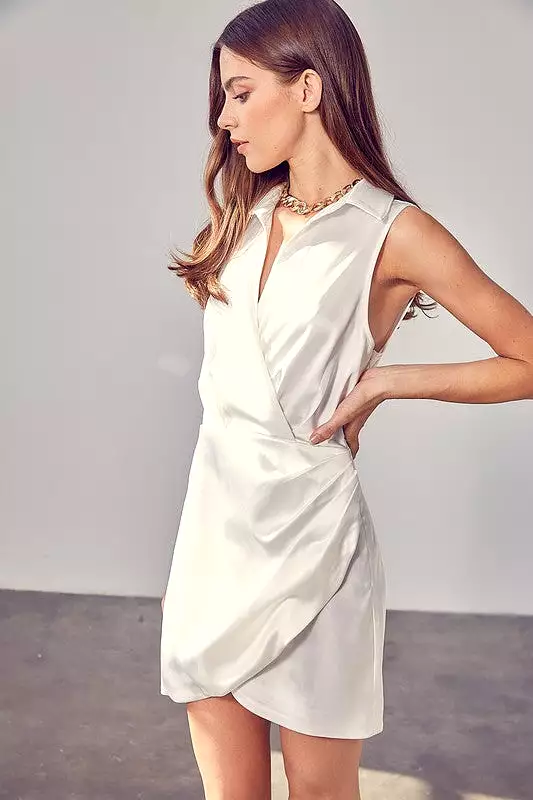 Everlyn Collar Wrap Dress [online exclusive]