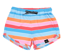 Feather 4 Arrow - Retro Rainbow Surf Short