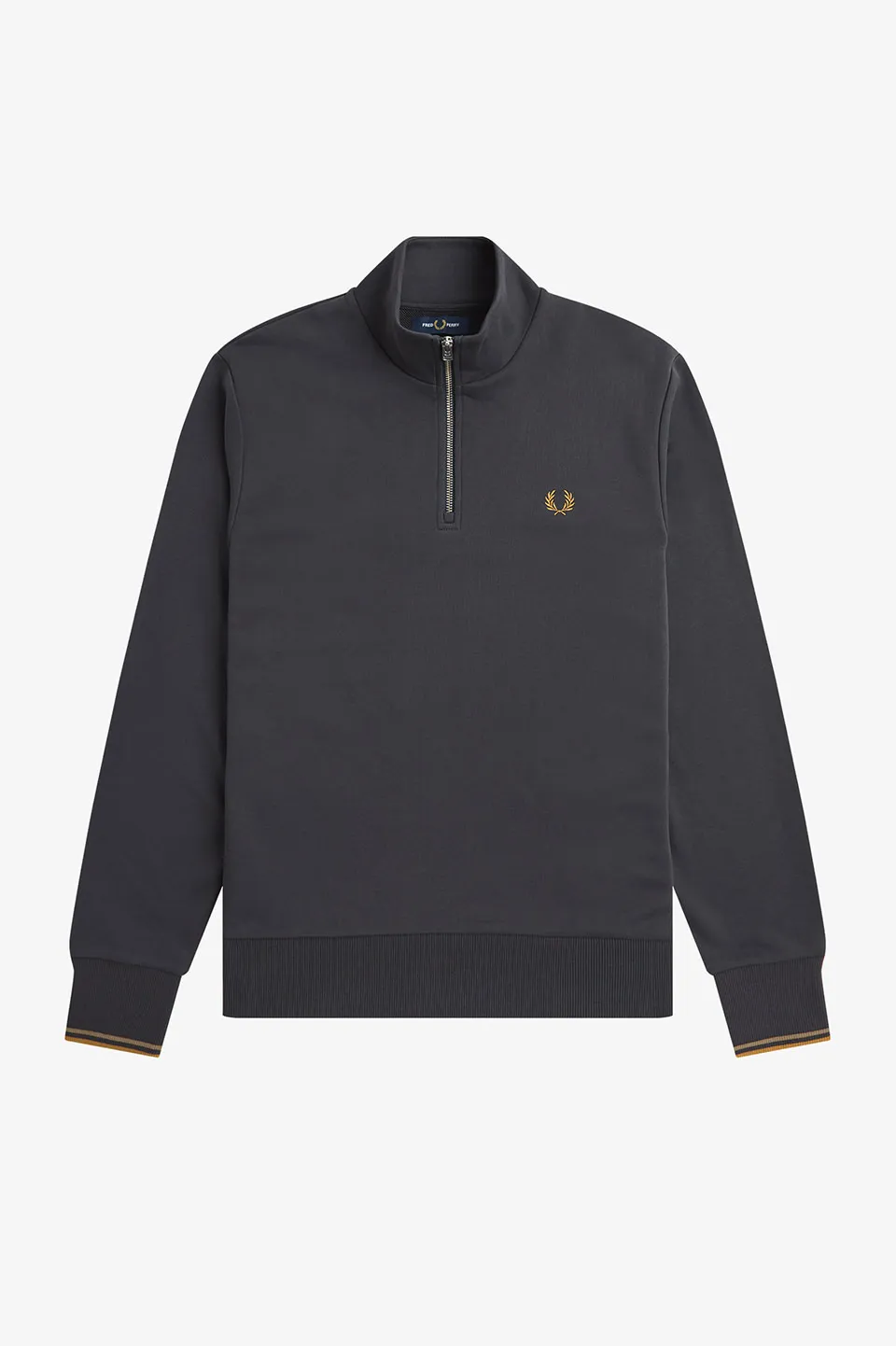 FRED PERRY  |Street Style Long Sleeves Plain Cotton Logo Sweatshirts