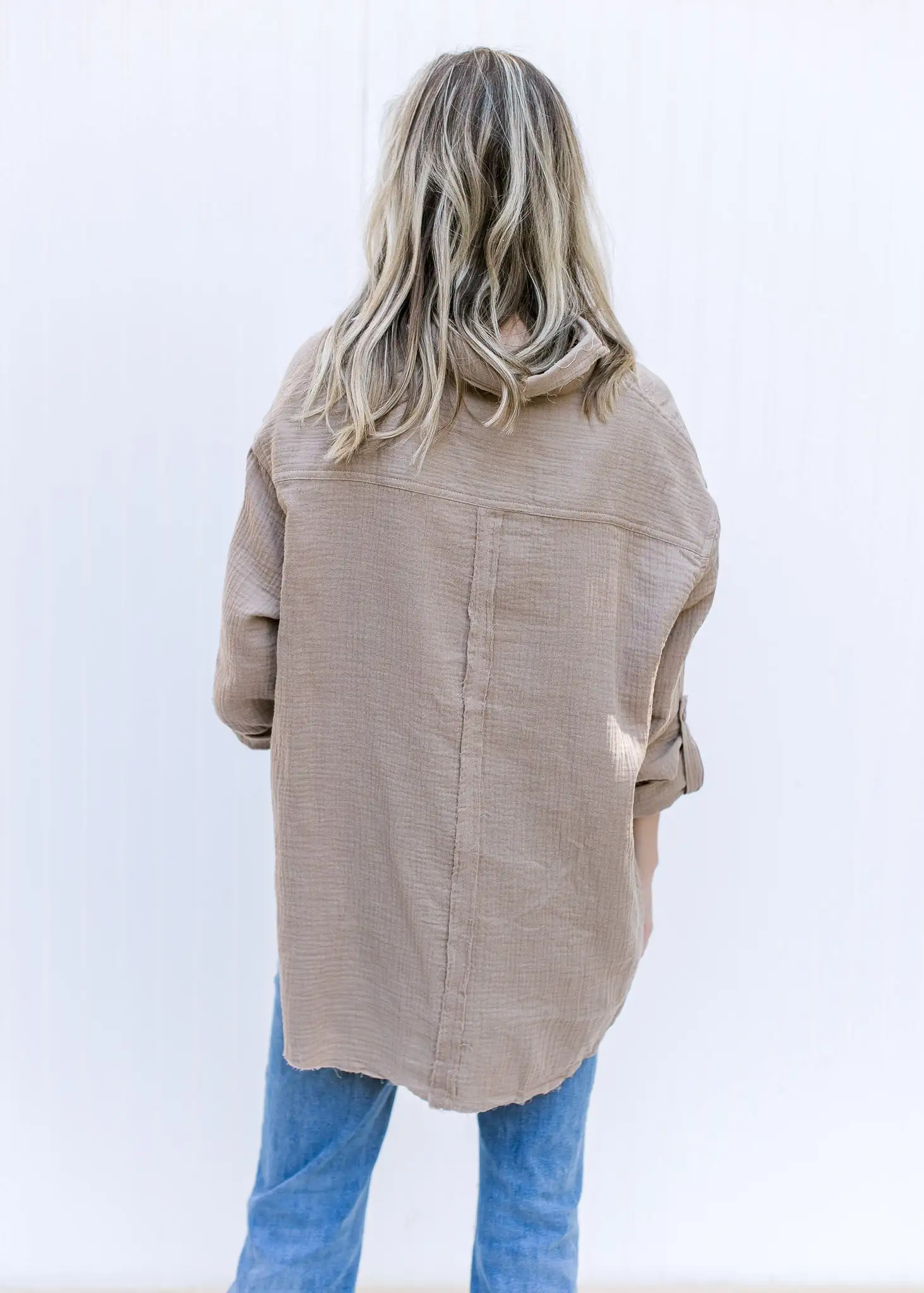 Gauze Taupe Top