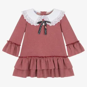 Girls Pink Collar Dress