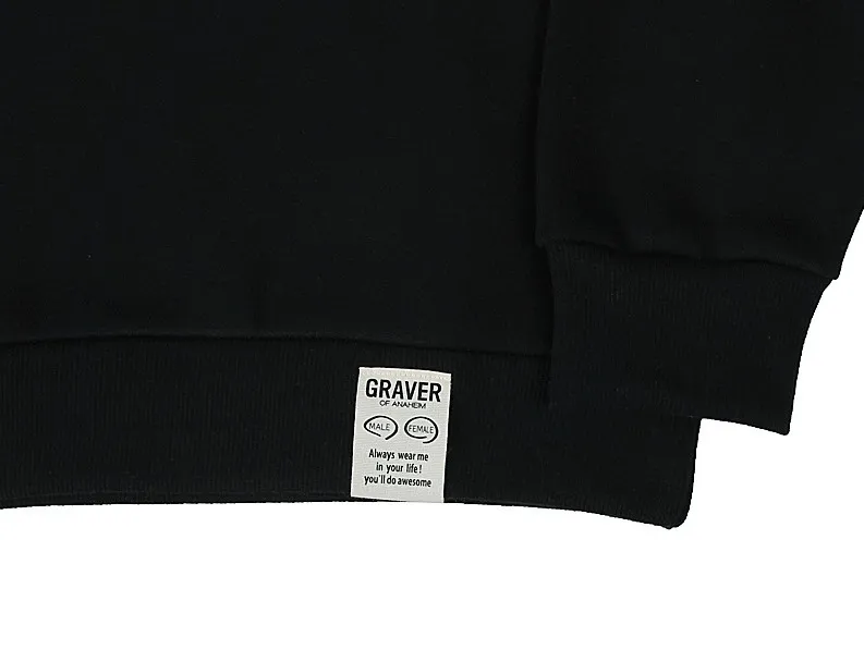 GRAVER  |[GRAVER]★ELBOW SPRAY DOT SMILE SWEATSHIRT