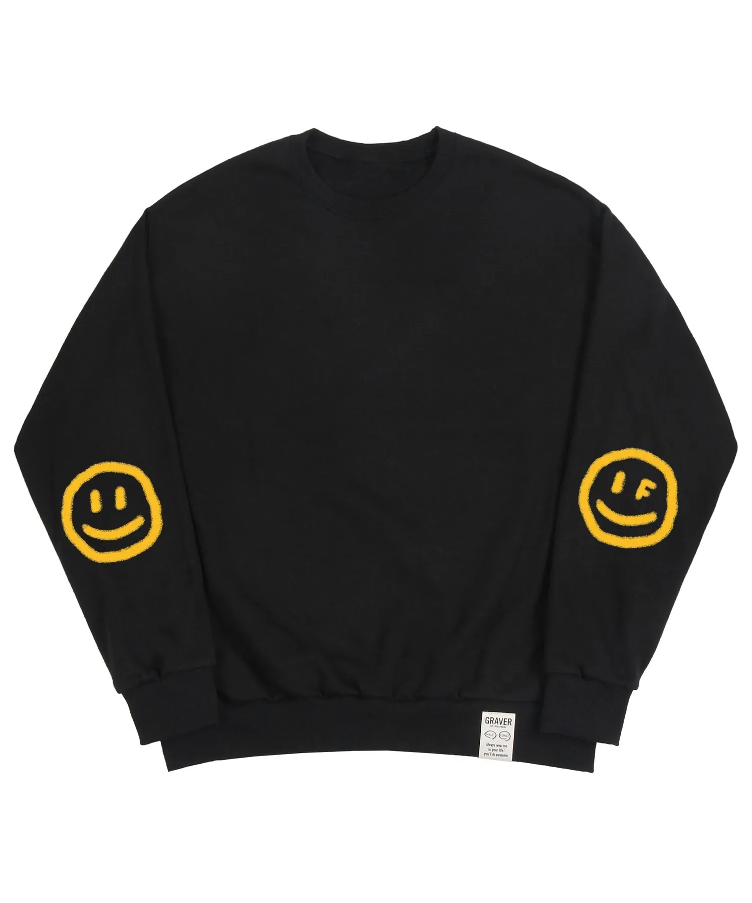 GRAVER  |[GRAVER]★ELBOW SPRAY DOT SMILE SWEATSHIRT