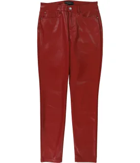 Guess Womens Faux-Leather Casual Chino Pants