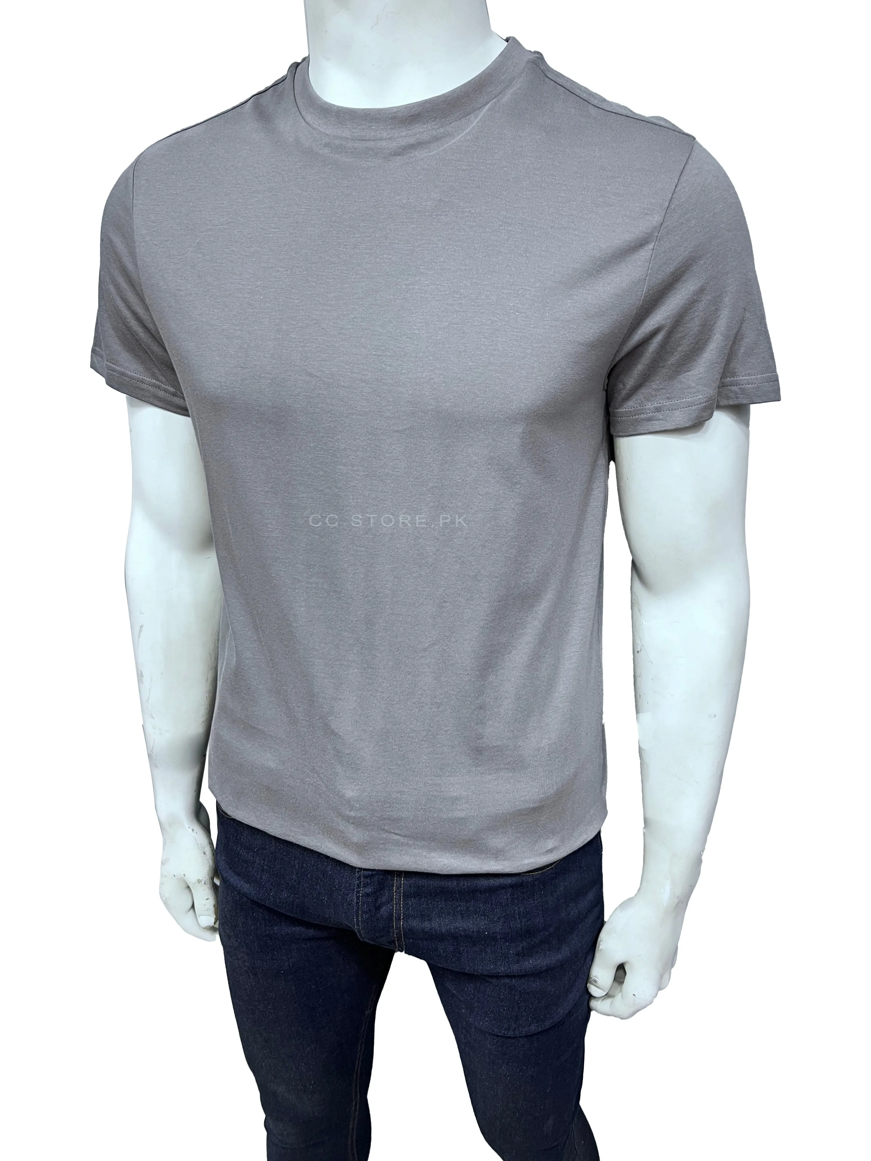 H&M Basic Crew Neck Grey Tshirt