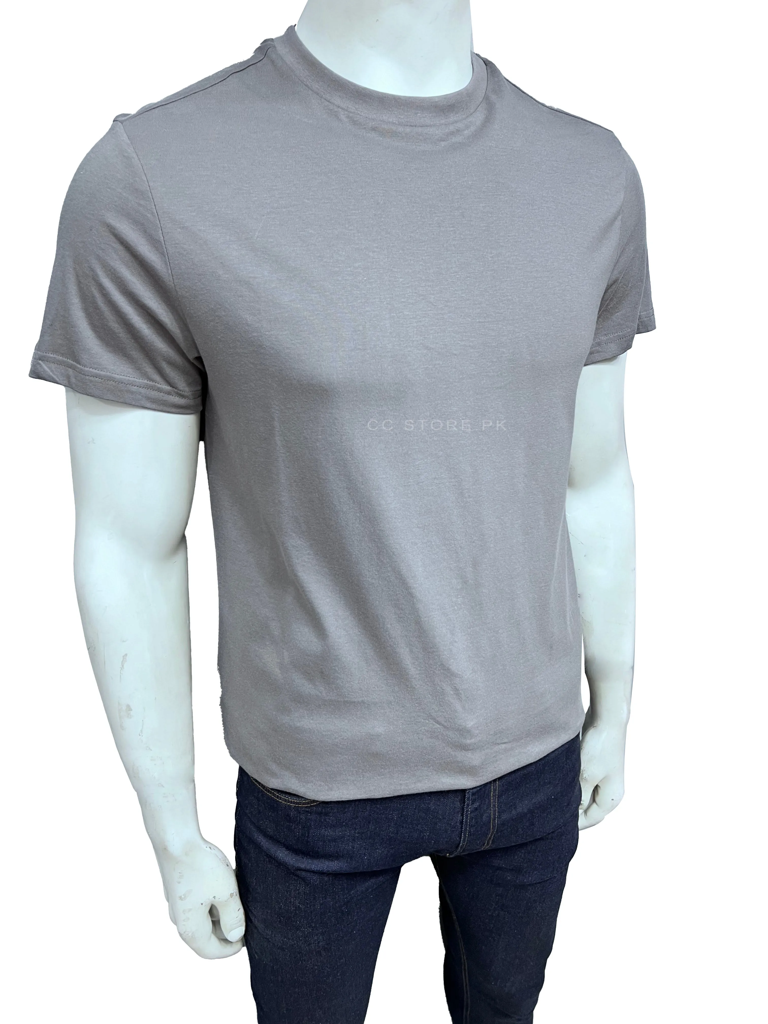 H&M Basic Crew Neck Grey Tshirt