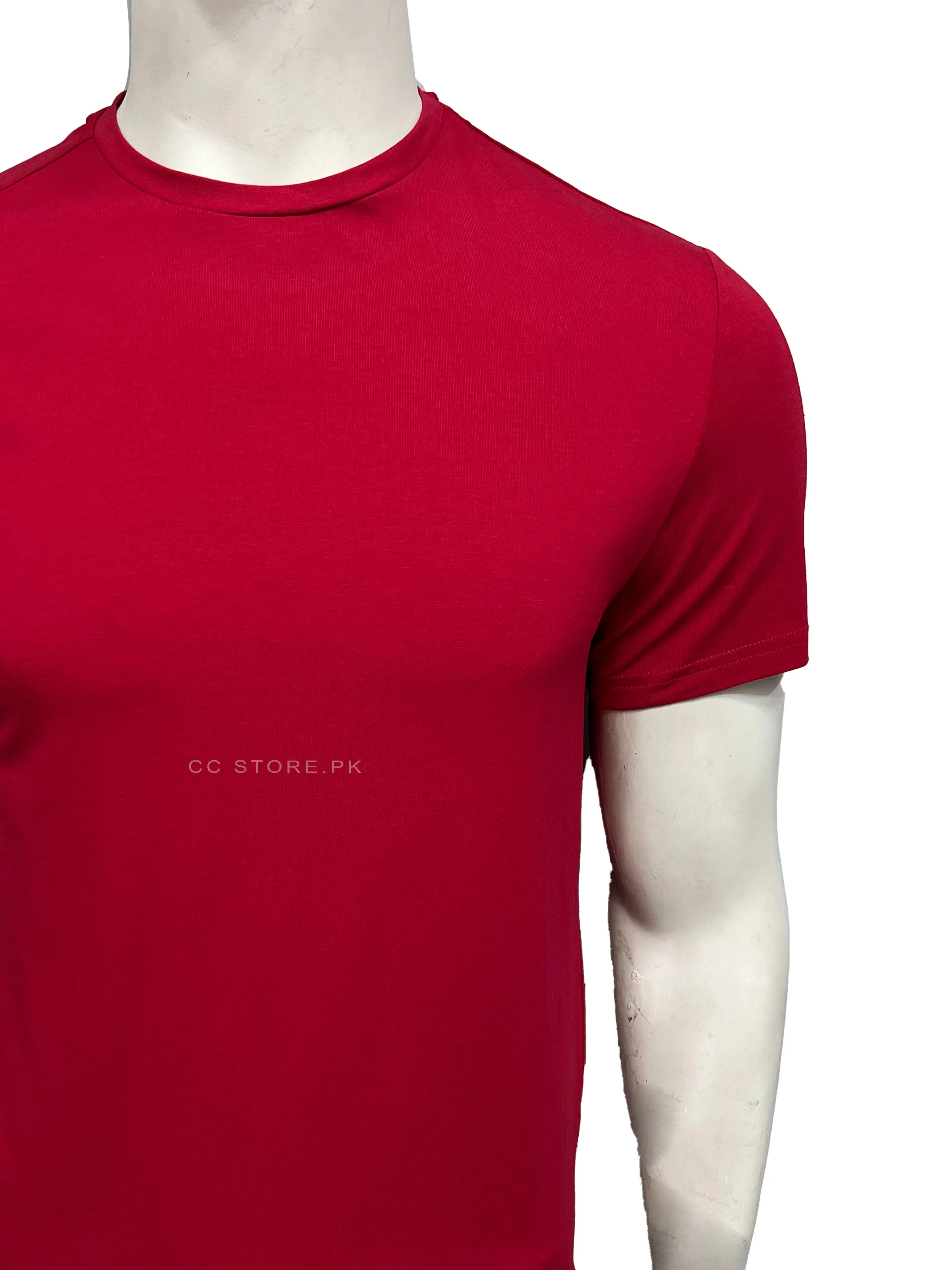 H&M Basic Crew Neck Red Tshirt