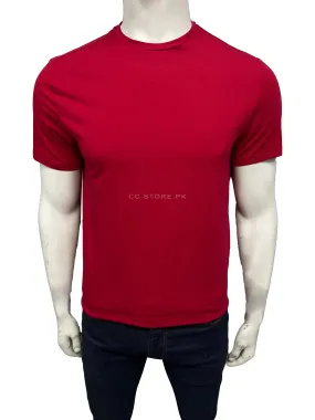 H&M Basic Crew Neck Red Tshirt