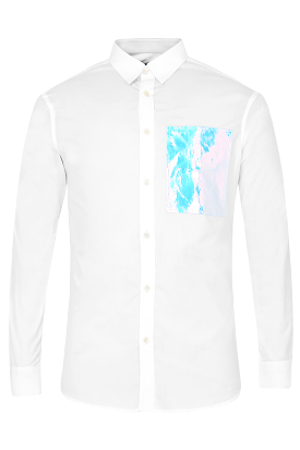 Html + Shirt with holographic patch