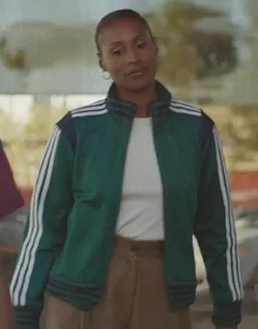 Insecure S05 Issa Rae Green Track Jacket | Issa Dee Jacket | Ujackets