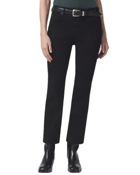 Isola Straight Crop Jean in Plush Black