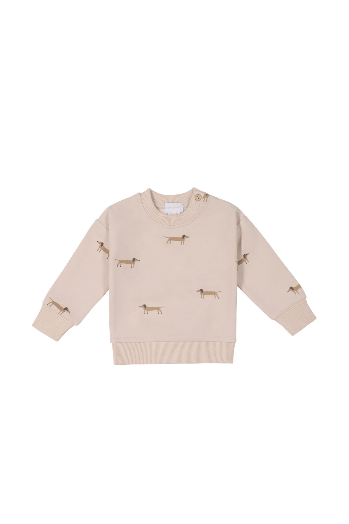 Jamie Kay - Organic Cotton Kit Sweatshirt - Basil The Dog Shell