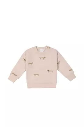 Jamie Kay - Organic Cotton Kit Sweatshirt - Basil The Dog Shell