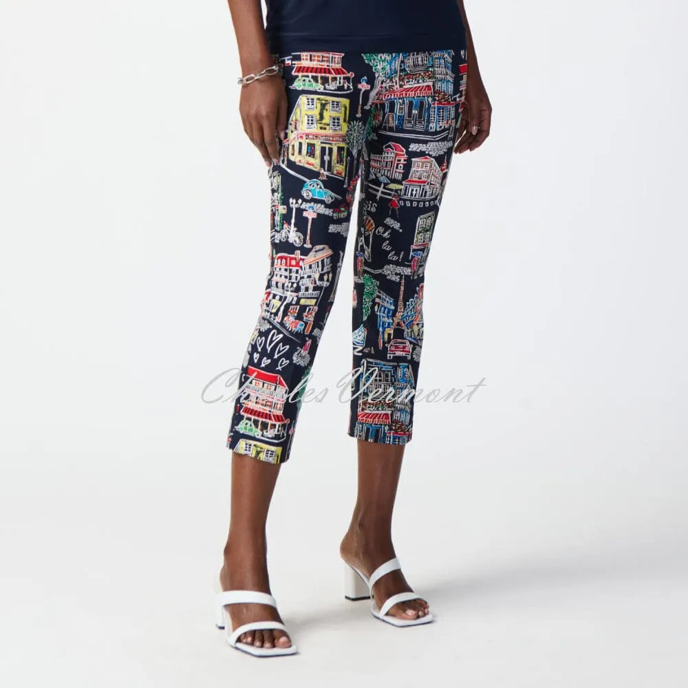 Joseph Ribkoff Parisian Print Trouser - Style 241268