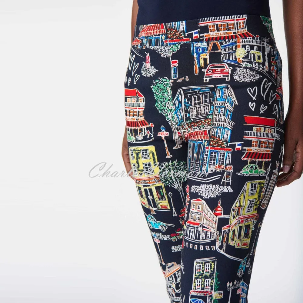 Joseph Ribkoff Parisian Print Trouser - Style 241268