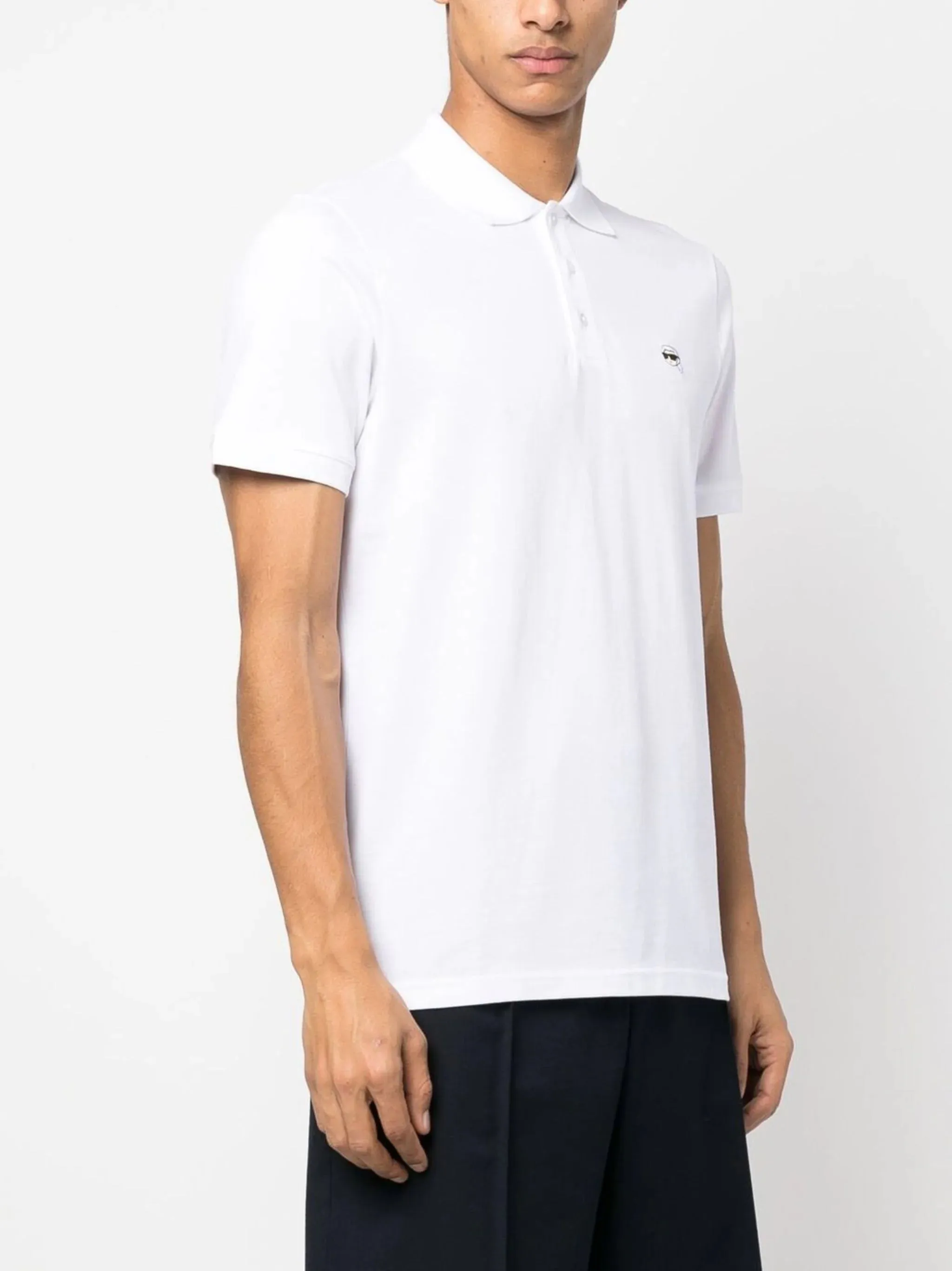 Karl Lagerfeld 230M1705 Organic Cotton Pique White