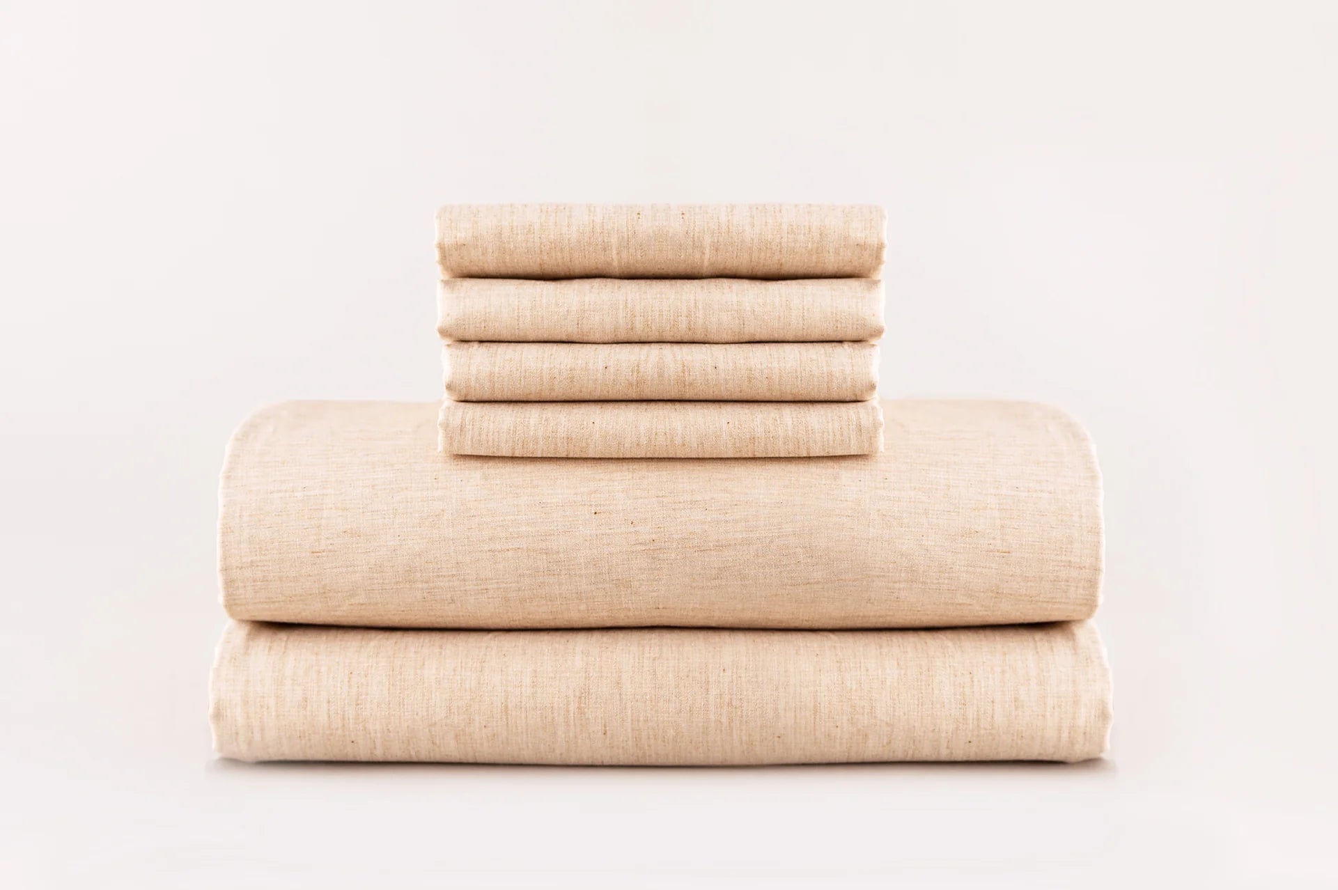 Latte Linen Organic Colored Cotton Bed Sheets Set Dye Free Made in USA